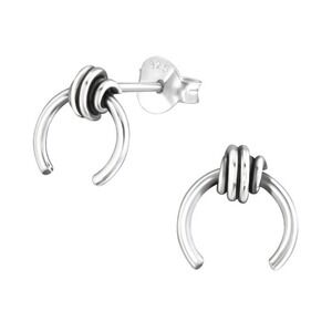 Sterling Silver Knot Simple Stud Earrings
